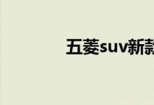 五菱suv新款5座图片及价格